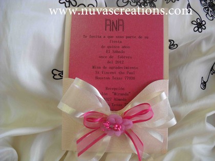 Handmade Quinceanera Invitations Dallas IL